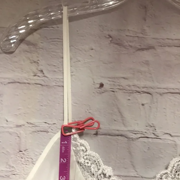 Vintage SLIP Dress Shear w Lace off White by Dentelle Size M - Picture 4 of 15